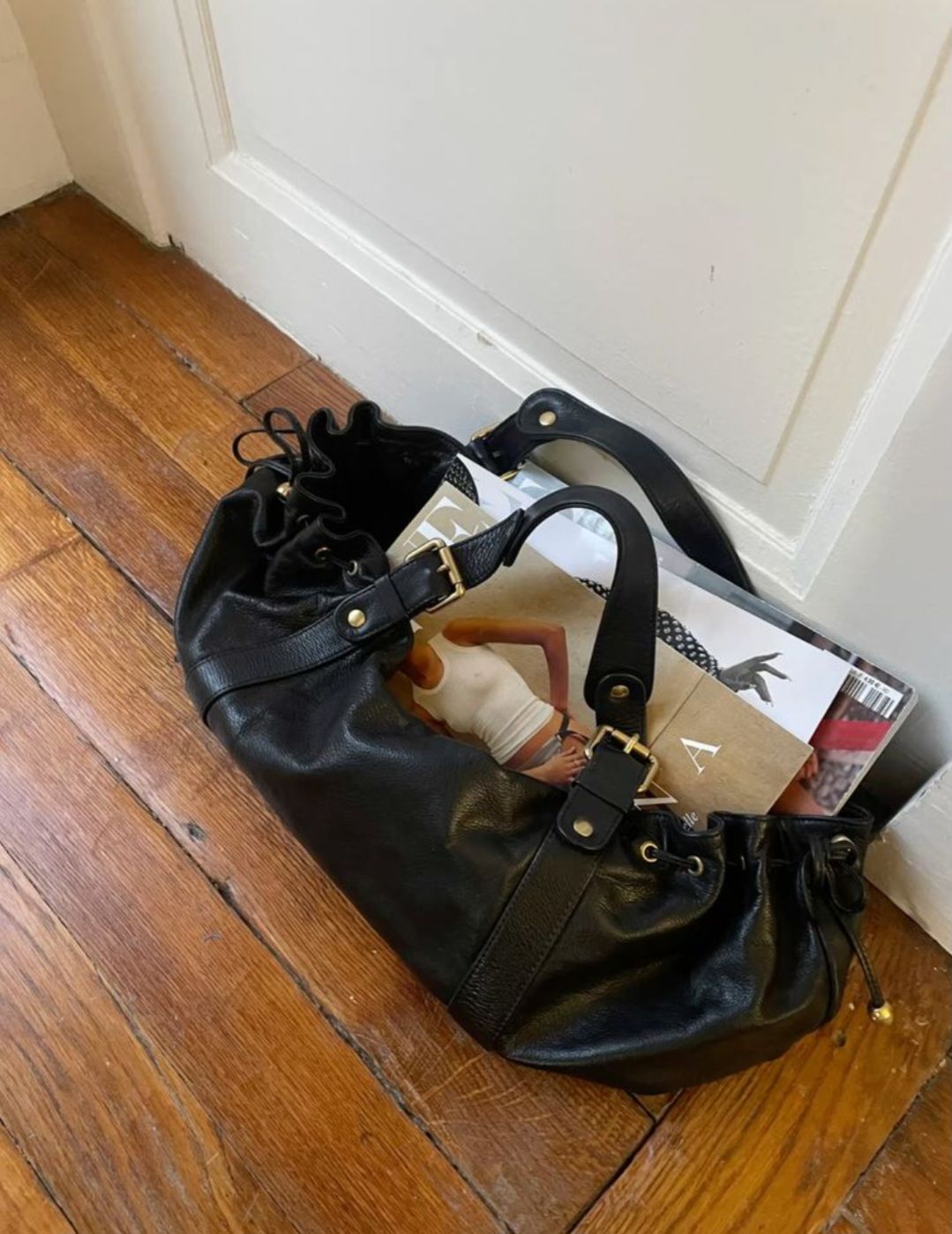 Sac à main Stockholm 26 – Cuir premium Noir / 43x25x14cm