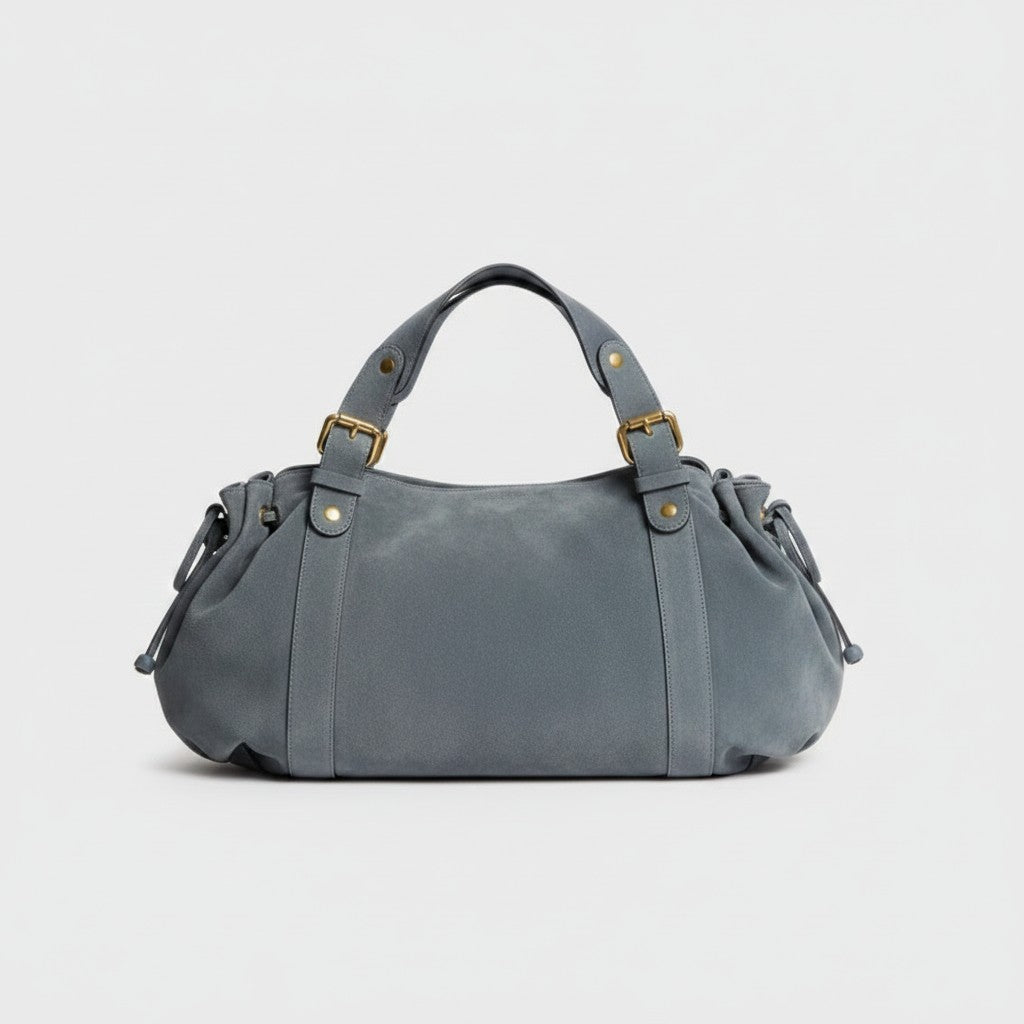 Sac à main Stockholm 26 – Daim premium – Couleur Brume / 43x25x14cm