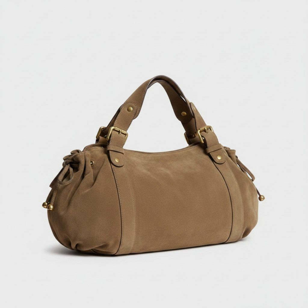 Sac à main Stockholm 26 – Daim premium – Couleur Coffee / 43x25x14cm