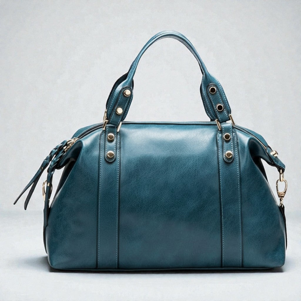 Sac à main Stockholm 24 – Cuir premium Bleu