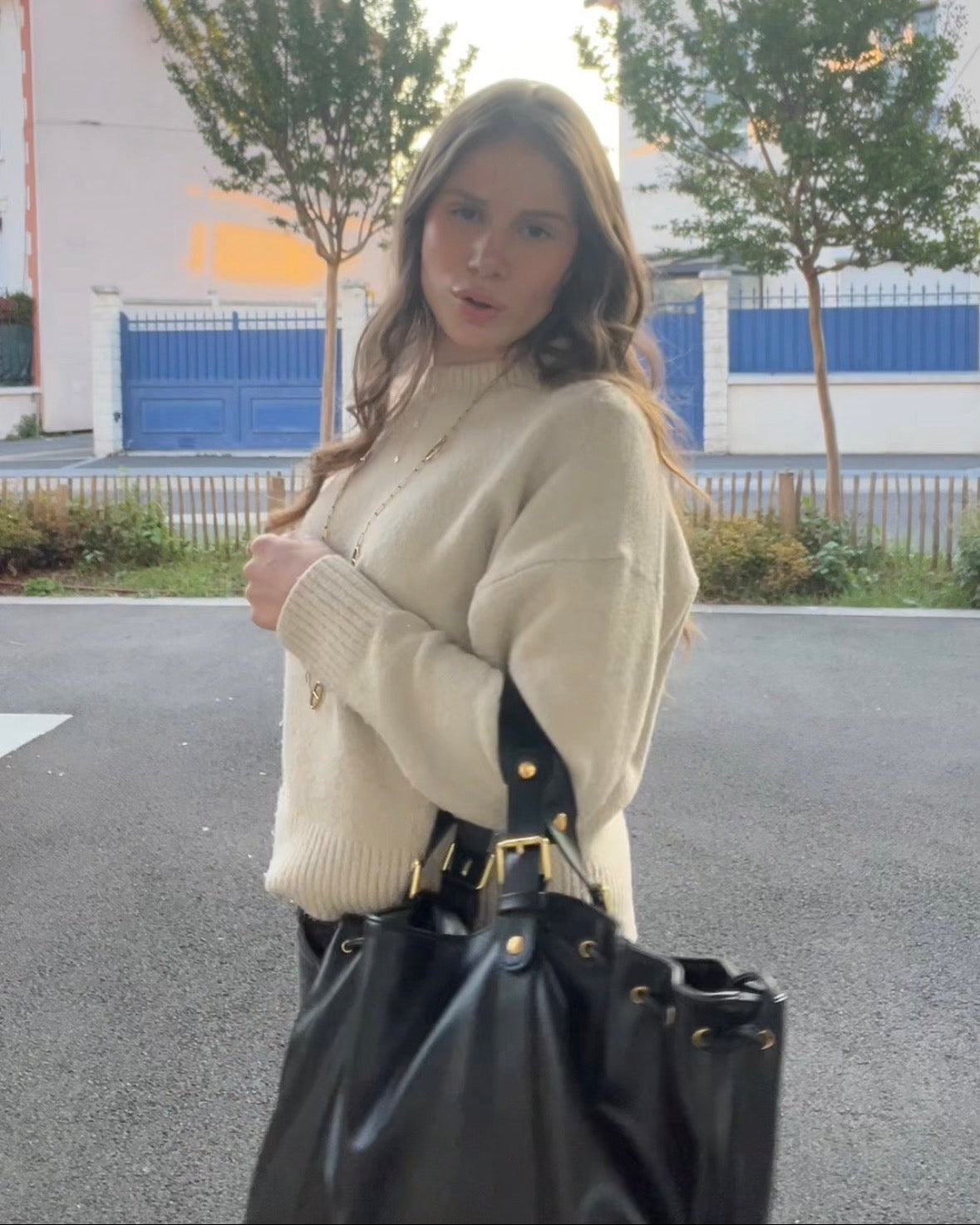 Sac à main Stockholm 26 – Cuir premium Noir