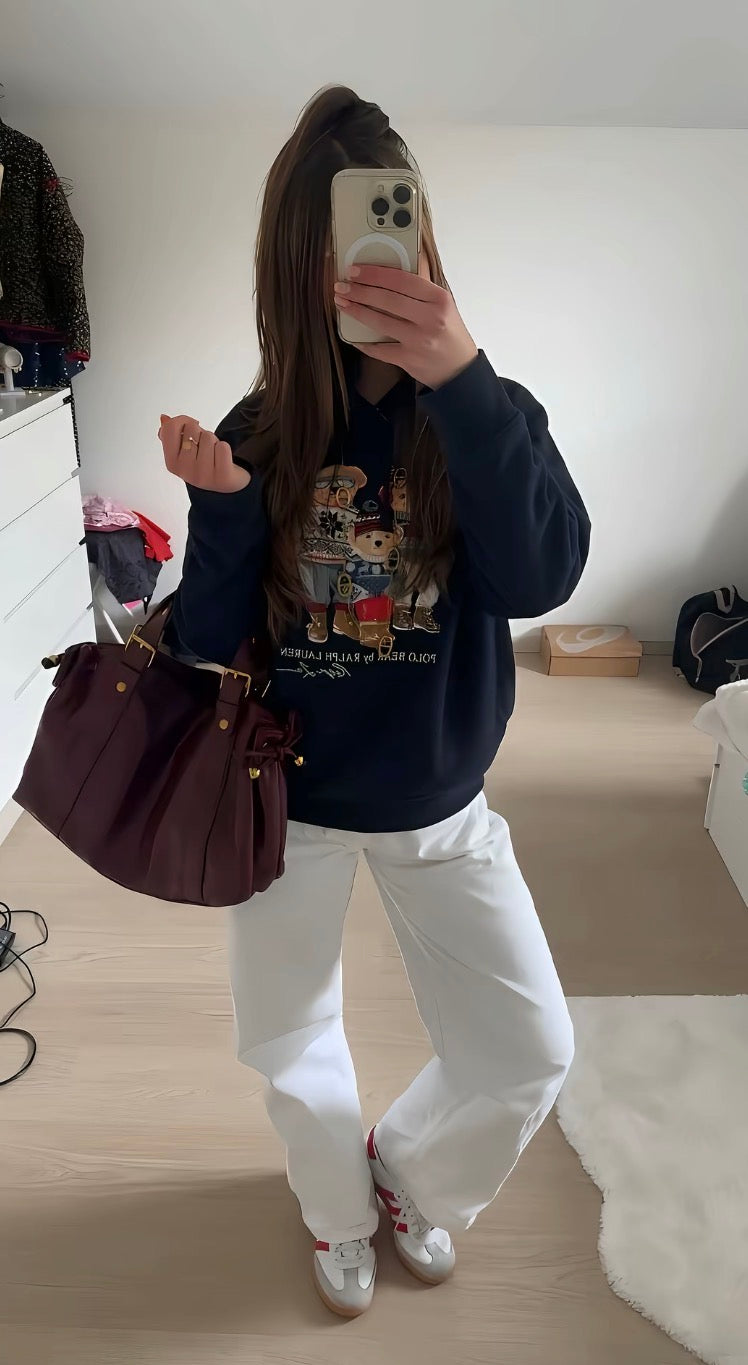 Sac à main Stockholm 26 – Cuir premium Bordeaux