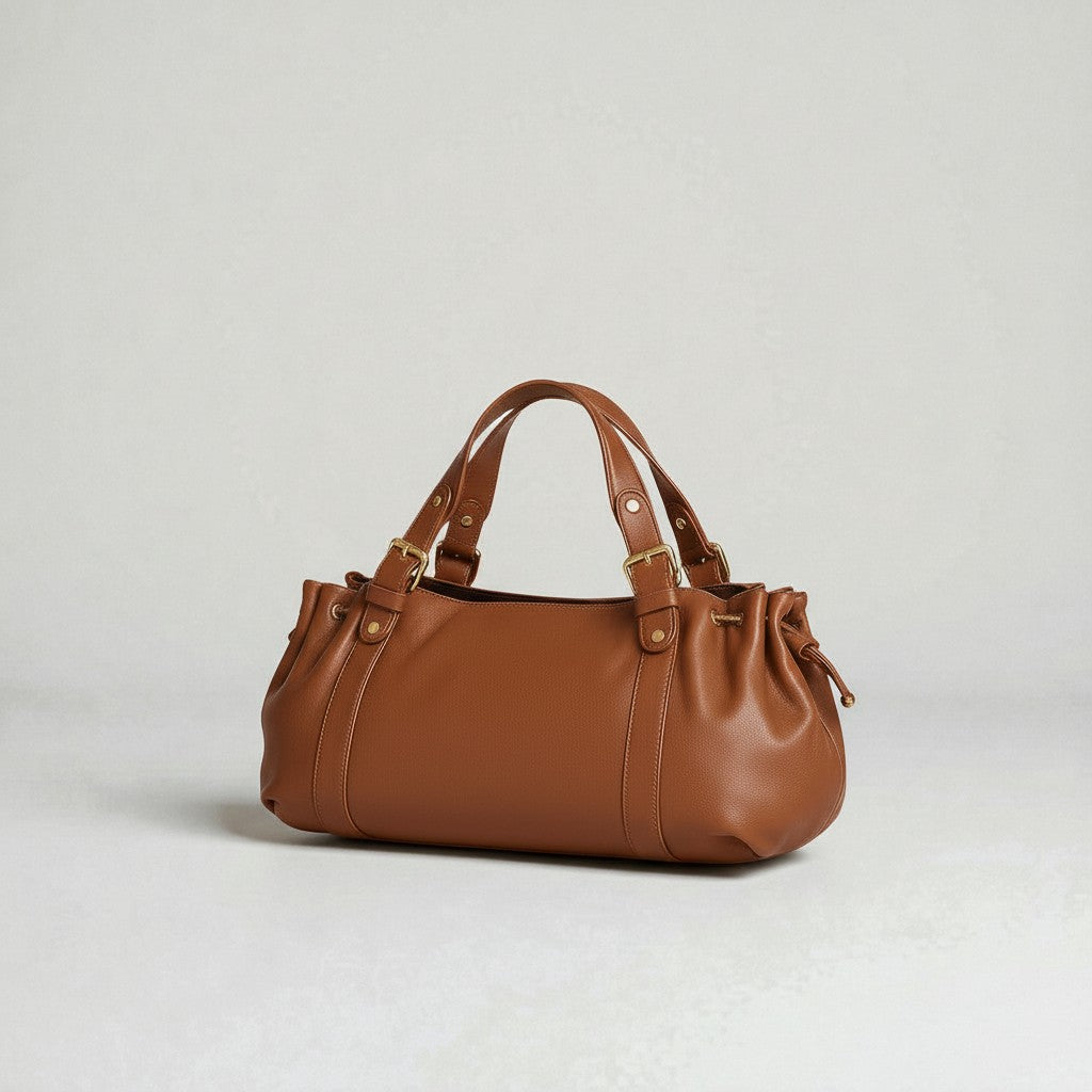 Sac à main Stockholm 26 – Cuir premium Marron / 43x25x14cm