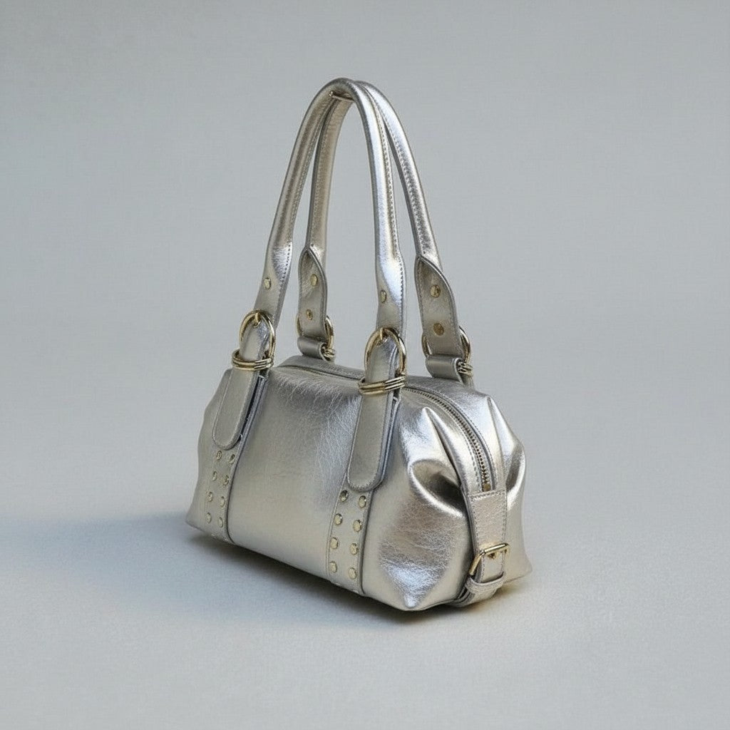 Sac à main Stockholm 25 – Cuir métallisé premium
