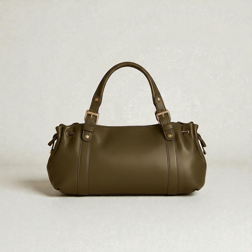 Sac à main Stockholm 26 – Cuir premium Vert Kaki