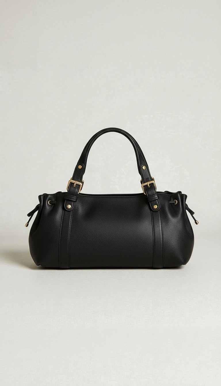 Sac à main Stockholm 26 – Cuir premium Noir / 43x25x14cm