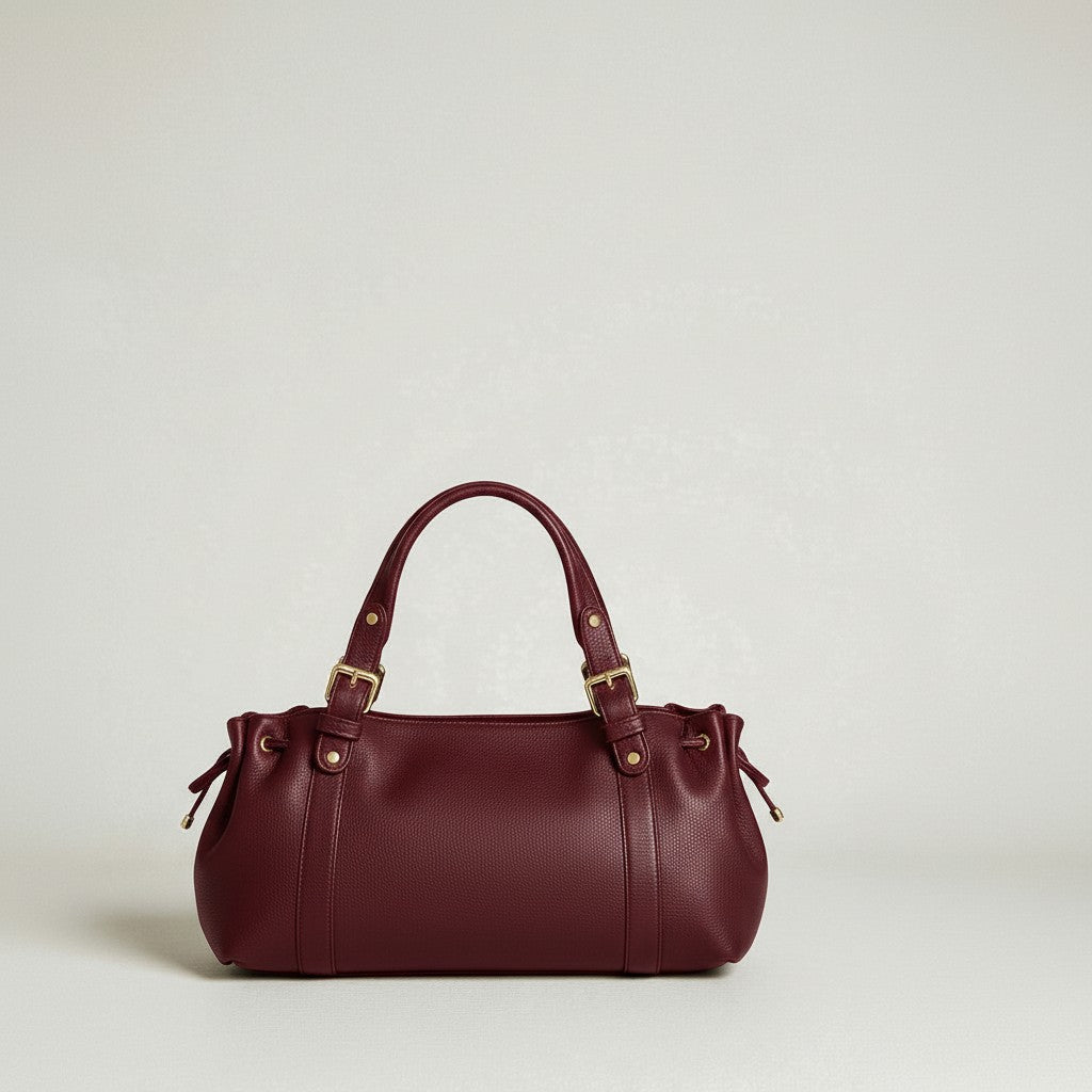 Sac à main Stockholm 26 – Cuir premium Bordeaux / 43x25x14cm