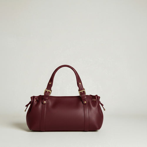 Sac à main Stockholm 26 – Cuir premium Bordeaux